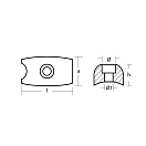 Купить Цинковый прямоугольный анод Tecnoseal 00729 37x22x15мм для подруливающего устройства Volvo Penta 7ft.ru в интернет магазине Семь Футов