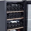 Купить Винный шкаф двухзонный отдельностоящий Libhof Gourmet GMD-33 Black 480х430х850мм на 33 бутылки компрессорный черный с белой подсветкой 7ft.ru в интернет магазине Семь Футов
