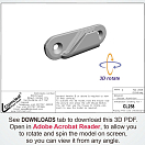 Купить Стопор щелевой Clamcleat Racing Fine Line CL258 70x21x14мм правосторонний для тросов Ø3-6мм из алюминия 7ft.ru в интернет магазине Семь Футов