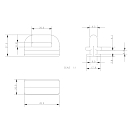 Купить Ползун грота Allen Brothers A..92 45x17,9мм 150/500кг из чёрного нейлона 7ft.ru в интернет магазине Семь Футов