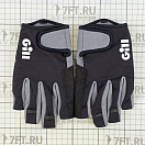 Купить Перчатки спортивные Gill Deckhand 7043L с открытыми пальцами размер L черные из нейлона/полиуретана 7ft.ru в интернет магазине Семь Футов