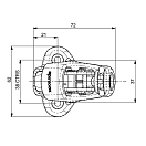 Купить Стопор кулачковый одинарный Spinlock PXR0810/T для тросов Ø8-10мм до 200кг с креплениями через проушины 7ft.ru в интернет магазине Семь Футов