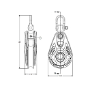 Купить Блок одношкивный вертлюжный со съемной скобой Ronstan серия 75 Core Blocks™ RF74100 трос Ø14мм шкив Ø75мм 1500-3000кг для судов до 14м черный 7ft.ru в интернет магазине Семь Футов