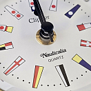 Купить Часы с сигнальными флагами Nauticalia Clipper 6751 Ø120мм 40мм из полированной латуни и стекла 7ft.ru в интернет магазине Семь Футов