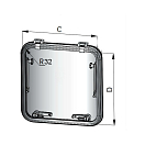 Купить Внутренняя рамка с противомоскитной сеткой Vetus HCM2020 200 x 200 мм для люка LIB2032L 7ft.ru в интернет магазине Семь Футов