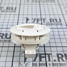 Купить Возвратная ручка для открывания люков пайола на пружине с замком Ø61,4x38,8мм вырез Ø49,6мм 7мм-18мм из белого полиамида, Osculati 38.147.20 7ft.ru в интернет магазине Семь Футов
