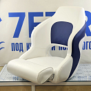 Купить Судовое кресло Newstarmarine Premium Captain's Bucket 75177WB 620x570x550мм без стойки обивка из бело-синего винила 7ft.ru в интернет магазине Семь Футов