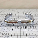 Купить Врезной замок правый 163x75x13мм квадрат 9мм с накладками и ручками антивибрационный из сатинированной хромированной латуни, Osculati 38.203.50DX 7ft.ru в интернет магазине Семь Футов