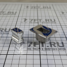 Купить Ручка-кнопка прямоугольная с кольцом Ø25мм толщина стенки 15-25мм из нержавеющей стали AISI316, Osculati 38.182.88 7ft.ru в интернет магазине Семь Футов