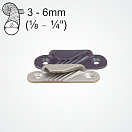 Купить Стопор щелевой Clamcleat Racing Fine Line CL258 70x21x14мм правосторонний для тросов Ø3-6мм из алюминия 7ft.ru в интернет магазине Семь Футов