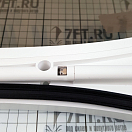 Купить Иллюминатор открывающийся овальный HMG JB Elliptical Port Light 593-518-05-02-02-1.00 220x553мм отделка из белого пластика в комплекте с кольцом из нержавеющей стали и москитной сеткой 7ft.ru в интернет магазине Семь Футов