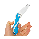 Купить Складной нож Wichard Aquaterra 65271 115мм гладкое лезвие 80мм из нержавеющей стали голубой/белый для судов, купить спасательное снаряжение в интернет-магазине 7ft.ru в интернет магазине Семь Футов