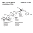 Купить Диафрагменный насос Johnson Pump  Viking Power Vacuum 10-13373-07 12В 24л/мин 357х271х192мм для перекачки жидкости 7ft.ru в интернет магазине Семь Футов