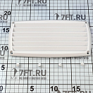 Купить Решетка вентиляционная/воздухозаборник 201x101мм из белого АБС-пластика, Osculati 53.273.91 7ft.ru в интернет магазине Семь Футов
