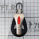 Купить Блок одношкивный универсальный Ronstan RF41100 шкив Ø40мм 400/1000кг для троса Ø10мм с вертлюгом и скобой 7ft.ru в интернет магазине Семь Футов