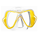 Купить Маска для плавания из бисиликона Mares X-Vision Ultra LS 411052 прозрачно-желтый/бело-желтый прозрачные стекла 7ft.ru в интернет магазине Семь Футов
