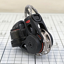 Купить Блок одношкивный с храповиком, стопором и гибкой петлей Dyneema Ronstan Orbit Blocks™ серия 40 RT RF46121 Ø40мм 175/500кг для троса Ø9мм из черного нейлона 7ft.ru в интернет магазине Семь Футов