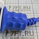 Купить Кабель берегового питания 3x2,5мм2 с розеткой 16А и встроенным светодиодным индикатором 15м синий, Osculati 14.334.55 7ft.ru в интернет магазине Семь Футов