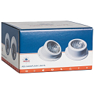 Купить Светильник подводный наклонный 24В 50Вт Ø170x90мм в герметичном корпусе из белого АБС-пластика для транцевых площадок, Osculati 13.256.24 7ft.ru в интернет магазине Семь Футов