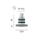 Купить Светильник светодиодный Foresti & Suardi Pyxis Small Q 5612.C.P4000 Power Led 10 - 30 В 1,5 Вт с диммером белый свет 7ft.ru в интернет магазине Семь Футов