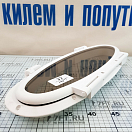 Купить Иллюминатор открывающийся овальный HMG JB Elliptical Port Light 593-518-05-02-02-1.00 220x553мм отделка из белого пластика в комплекте с кольцом из нержавеющей стали и москитной сеткой 7ft.ru в интернет магазине Семь Футов