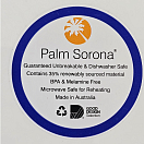 Купить Десертная тарелка Palm Outdoor PM931 Ø210x20мм с синим нескользящим основанием 7ft.ru в интернет магазине Семь Футов