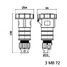 Купить Розетка TE-Plus Bals 310426 400 В 32 А 4 полюса IP67 Quick-Connect красная 7ft.ru в интернет магазине Семь Футов