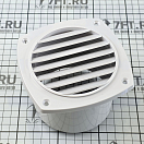 Купить Решетка вентиляционная/воздухозаборник 126x126x76мм с патрубком для трубы Ø102мм из белого АБС-пластика, Osculati 53.273.03 7ft.ru в интернет магазине Семь Футов