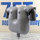 Купить Сепаратор выхлопных газов Vetus LGS7550 12л 540x170x420мм 360° шланговые соединения Ø75мм сливное соединение Ø50мм 7ft.ru в интернет магазине Семь Футов