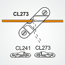 Купить Стопор щелевой из алюминия Clamcleat Racing Sail Line cleat CL273AN+P 3 - 6 мм 70 x 21 x 12 мм М4 с площадкой для установки c правой стороны 7ft.ru в интернет магазине Семь Футов