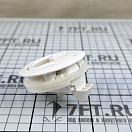 Купить Возвратная ручка для открывания люков пайола на пружине с замком Ø61,4x38,8мм вырез Ø49,6мм 7мм-18мм из белого полиамида, Osculati 38.147.20 7ft.ru в интернет магазине Семь Футов