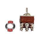 Купить Выключатель тумблер SPDT (ВКЛ)-ВЫКЛ-(ВКЛ) AAA AN3C-223AA 12В 15А 6P двухполюсный 7ft.ru в интернет магазине Семь Футов