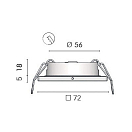 Купить Светильник светодиодный Foresti & Suardi Thabit Q 5210.VB.3200 Led 10 - 30 В 2,5 Вт с диммером белый свет 7ft.ru в интернет магазине Семь Футов