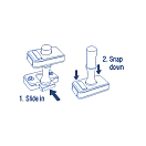 Купить Шарнир удлинителя румпеля палубный Ronstan RF3133 Ø13,5мм черный из полиуретана 7ft.ru в интернет магазине Семь Футов