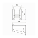 Купить Выносной транец Douglas Marine Bracket FP-050267B 599x382x500мм для моторов от 140-300л.с. нержавеющая сталь, Osculati 47.375.06 7ft.ru в интернет магазине Семь Футов
