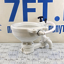 Купить Стандартный судовой унитаз с ручной прокачкой SEAFLO SFMTM-01-R 482x463x334,8мм чаша из белой керамики и сидение с крышкой из белого пластика 7ft.ru в интернет магазине Семь Футов