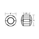 Купить Цинковый анод Tecnoseal 00744 Ø58x56мм для гребных валов Volvo Penta DPH 7ft.ru в интернет магазине Семь Футов