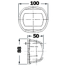 Купить Топовый огонь Sphera Design Classic 12 белый 225° 12В 10Вт 100x50x88мм в чёрном корпусе для судов до 12м, Osculati 11.410.03 7ft.ru в интернет магазине Семь Футов