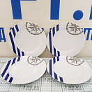 Купить Набор посуды на 4 человека Plastimo Marina 5280489 16 предметов из бело-синего меламина 7ft.ru в интернет магазине Семь Футов
