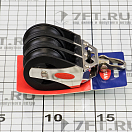 Купить Блок трёхшкивный Ronstan RF40300 шкив Ø40мм 600/1400кг для троса Ø10мм шарикоподшипниковый с вертлюгом и скобой серебристый/чёрный 7ft.ru в интернет магазине Семь Футов