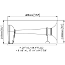 Купить Горн туманный электропневматический с компрессором Marco PW2-BC 15000213 24 В для судов длиной 12 - 20 м 7ft.ru в интернет магазине Семь Футов