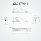 Купить Стопор щелевой Clamcleat CL217MK1 Side Entry 82x18x23 мм правый для канатов 3 - 6 мм, Osculati 56.217.00 7ft.ru в интернет магазине Семь Футов