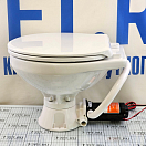 Купить Стандартный судовой унитаз с электрической прокачкой SEAFLO SFMTE1-01-R 12В 492x335x360мм чаша из белой керамики и сиденье из белого пластика 7ft.ru в интернет магазине Семь Футов