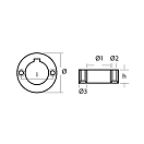 Купить Цинковый анод Tecnoseal 01702 Ø55x18мм кольцевой для валов Dufour 7ft.ru в интернет магазине Семь Футов