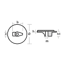 Купить Цинковый анод Tecnoseal 01153 Ø91x22мм дисковый для двигателей Yamaha 60-225лс 7ft.ru в интернет магазине Семь Футов
