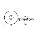 Купить Цинковый анод Tecnoseal 00934 Ø49x8.5мм дисковый для четырехтактных двигателей Johnson-Evinrude 9.9-15лс 7ft.ru в интернет магазине Семь Футов