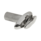 Купить Утка подъемная поворотная врезная Homer 003871 89х31 мм из нержавеющей стали AISI316 с фиксацией 7ft.ru в интернет магазине Семь Футов