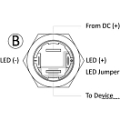 Купить Выключатель кнопочный Flat 10А 24B IP67 красный светодиод ON-OFF с фиксацией, Osculati 14.215.10 7ft.ru в интернет магазине Семь Футов