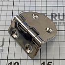 Купить Петля полукруглая несимметричная дверная Haice 191905401 70x40x4мм из полированной нержавеющей стали AISI316 7ft.ru в интернет магазине Семь Футов