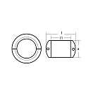 Купить Цинковый анод Tecnoseal 02456 90x48мм кольцевой для двигателей Kamewa 7ft.ru в интернет магазине Семь Футов